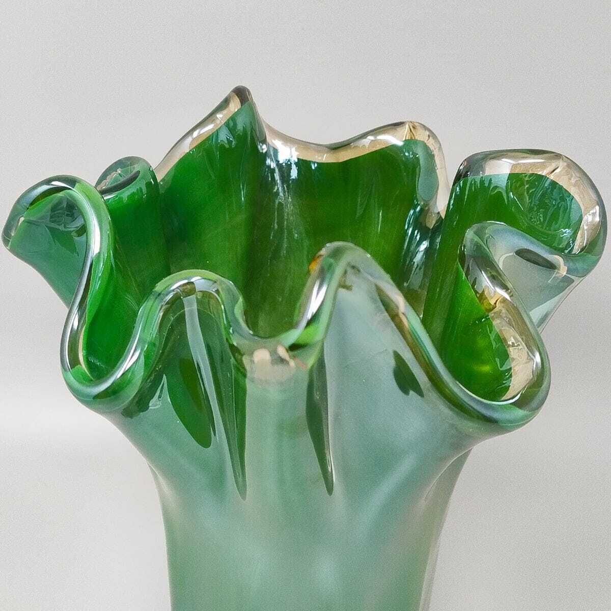 "Fazzoletto" vaas van Murano-glas door Dogi, jaren 1970. Made In Italy photo buy