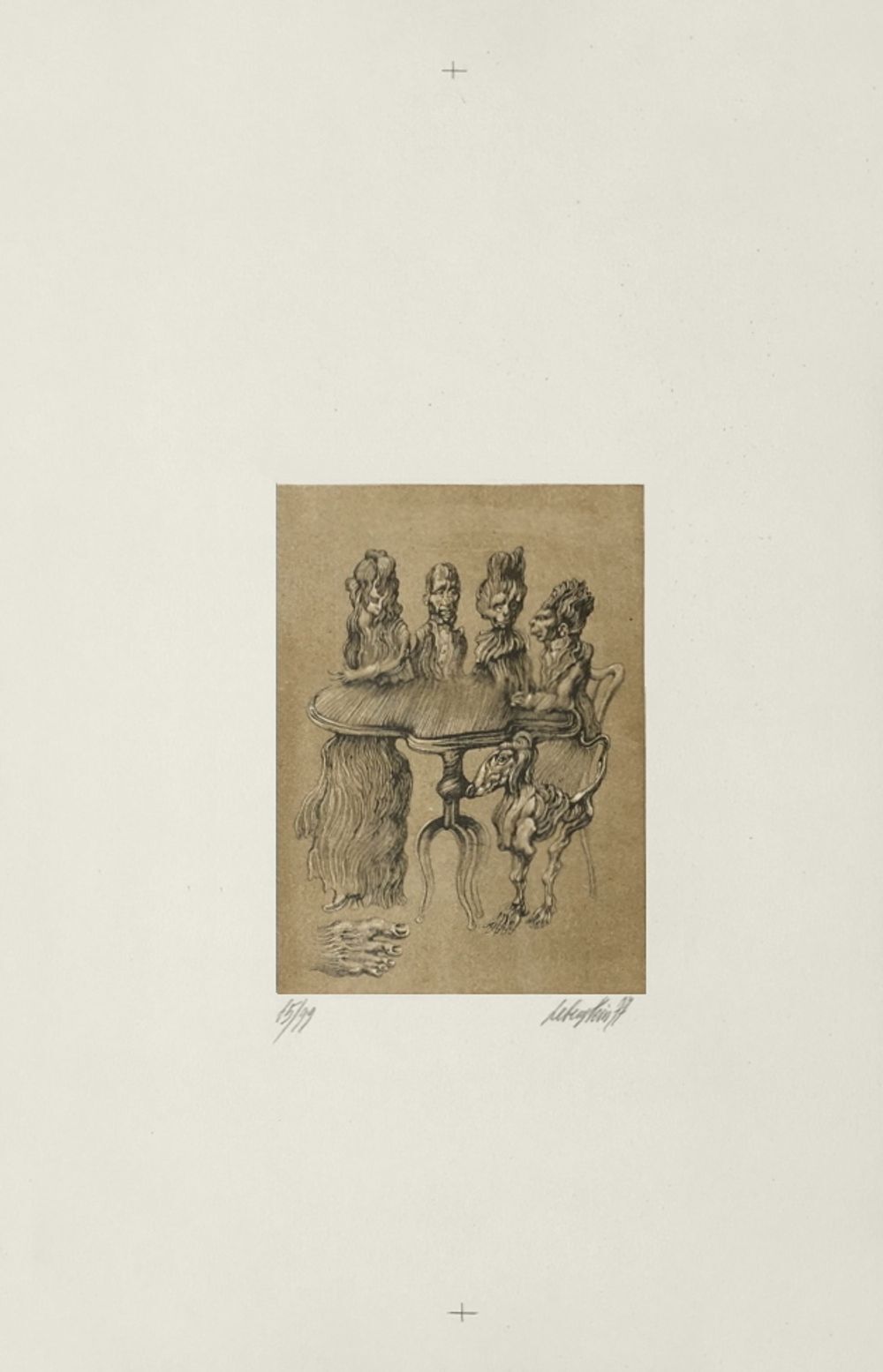 Jan Lebenstein Gesigneerde Litho La Réunion 1977