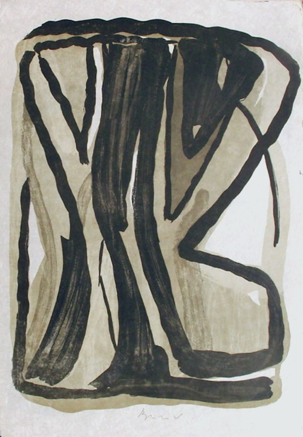 Bram Van Velde Gesigneerde Lithografie Mp 241 Bis 1976