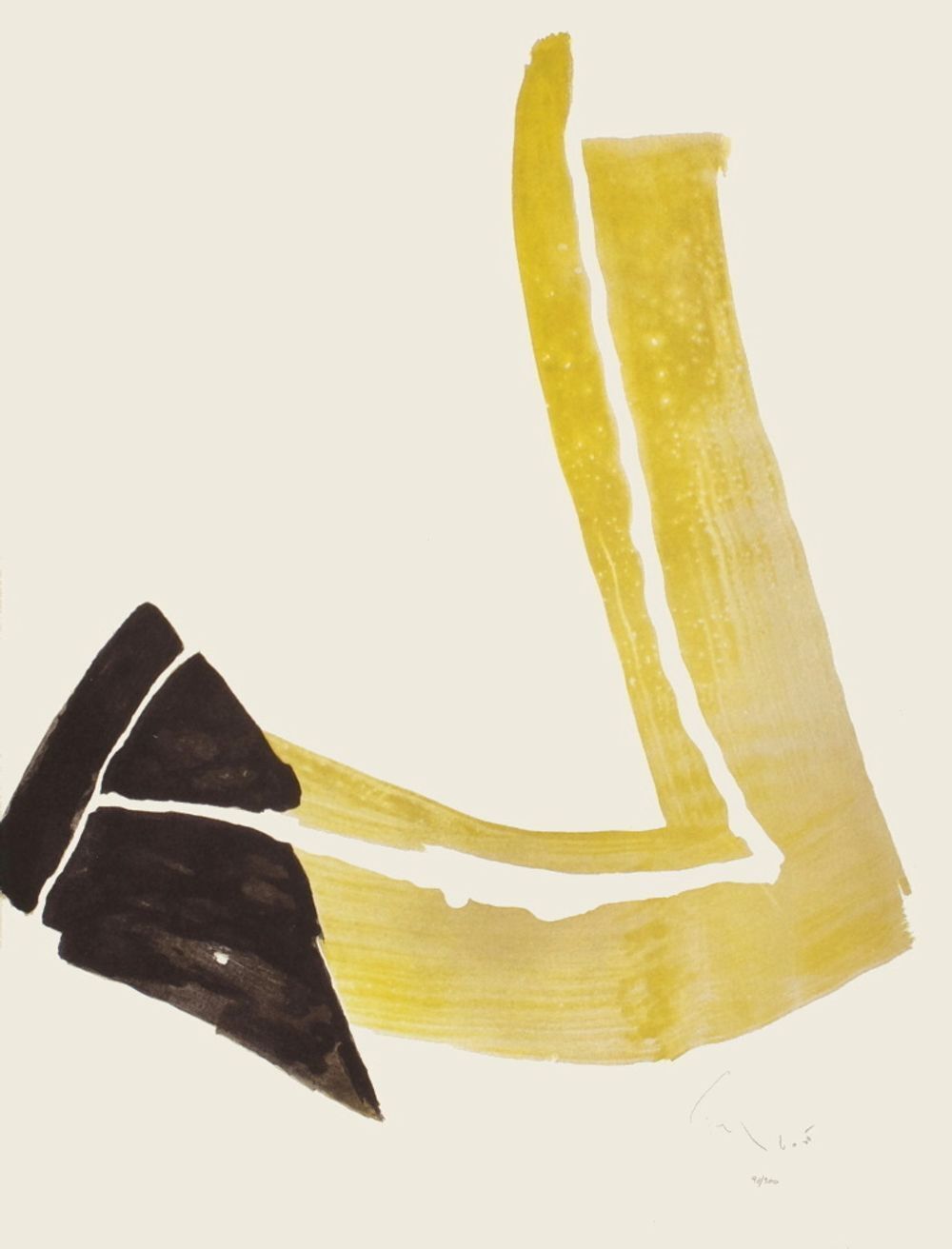 Pierre Tal Coat Gesigneerde Lithografie Penchée II 1970