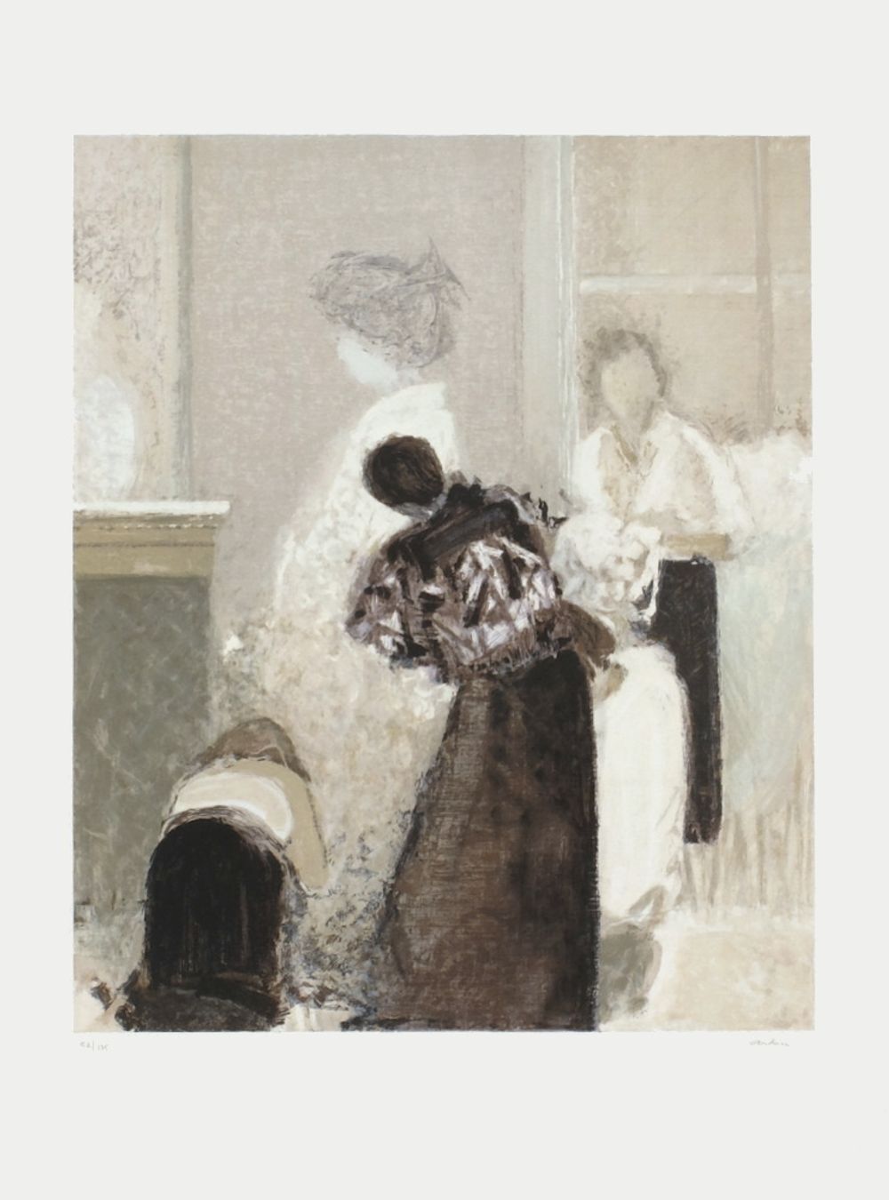 Dominique Andrier Signed Lithograph L'essayage