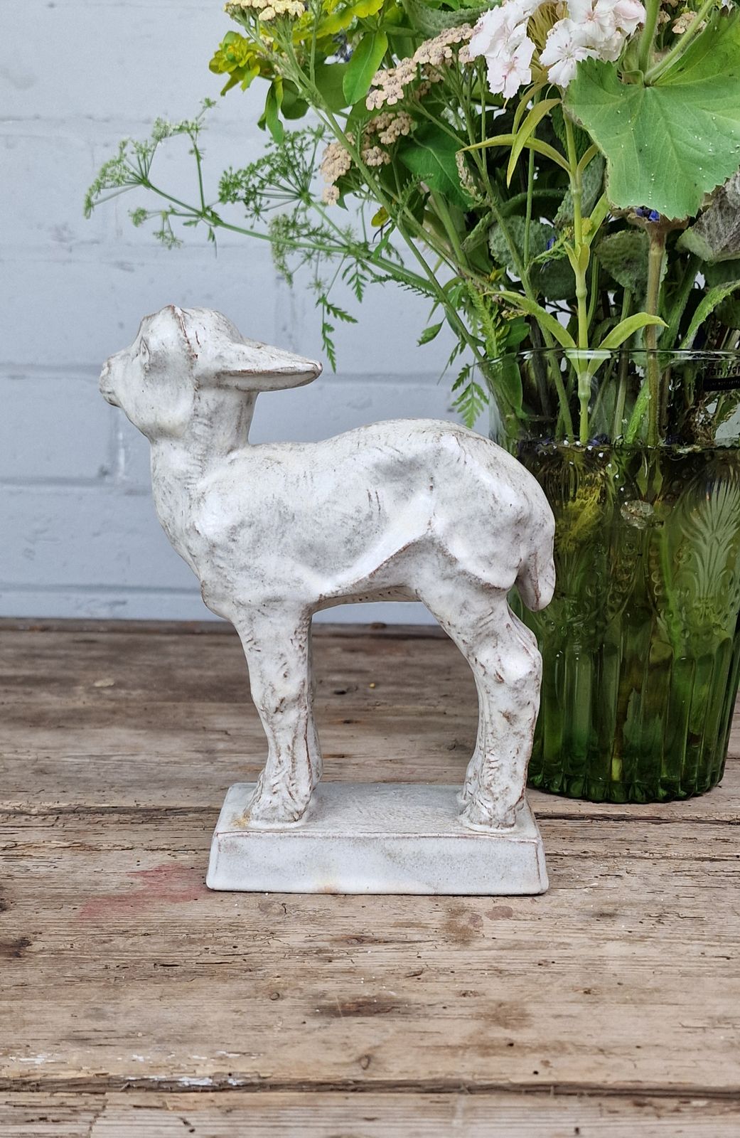 Waldkater Keramik Art Deco Period Terracotta Model Of A Kid Goat   Circa 1925 photo vintage