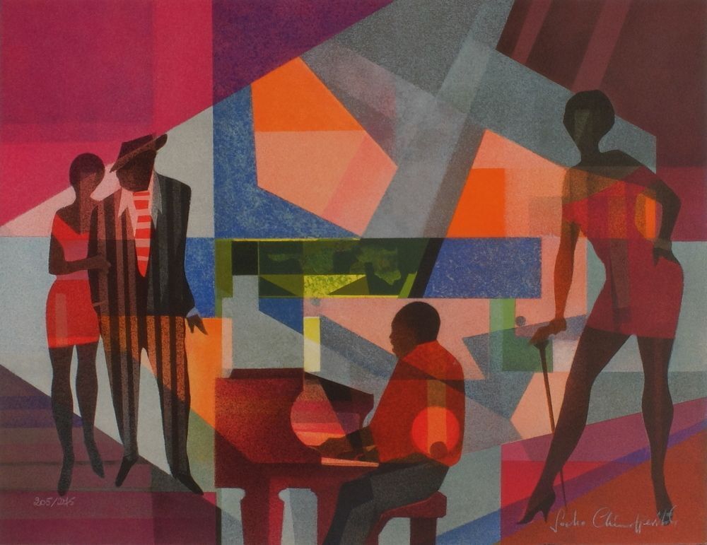 Lithographie signée Sacha Chimkevitch, Ginger