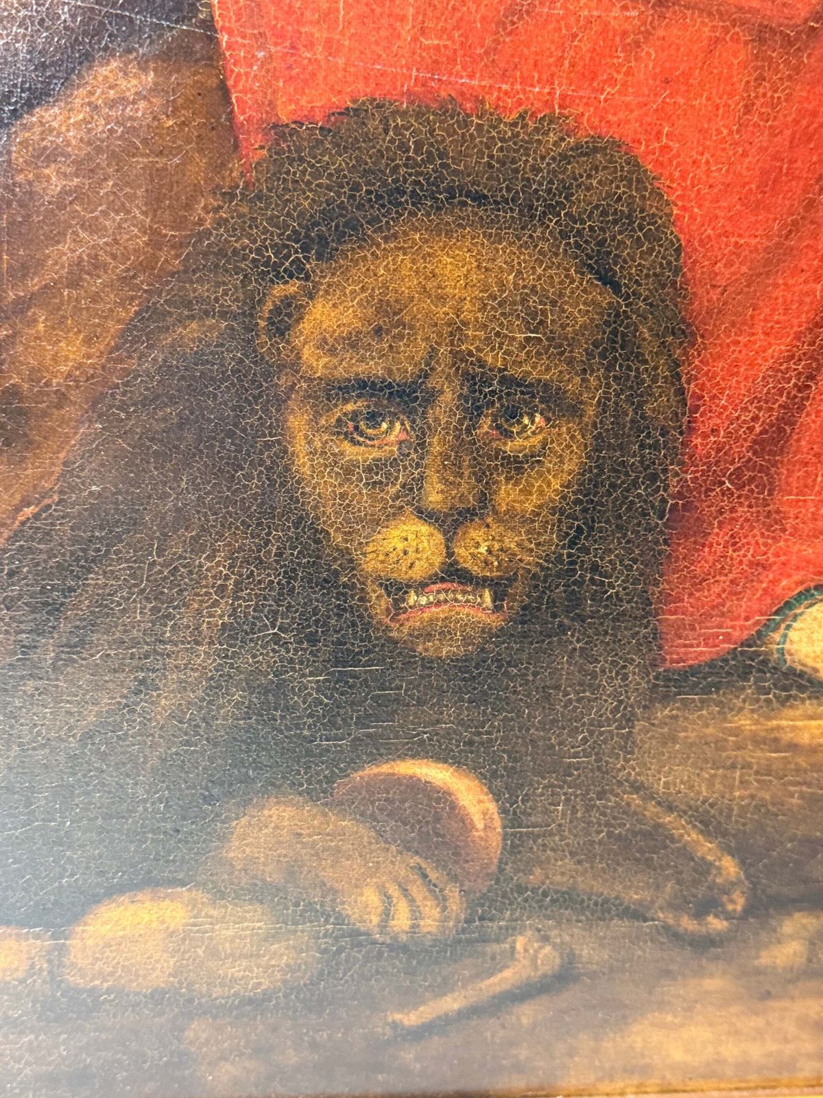 6500.0 19th Century Oil Painting Daniel In The Lions' Den Attributed Isaac Findler photo
