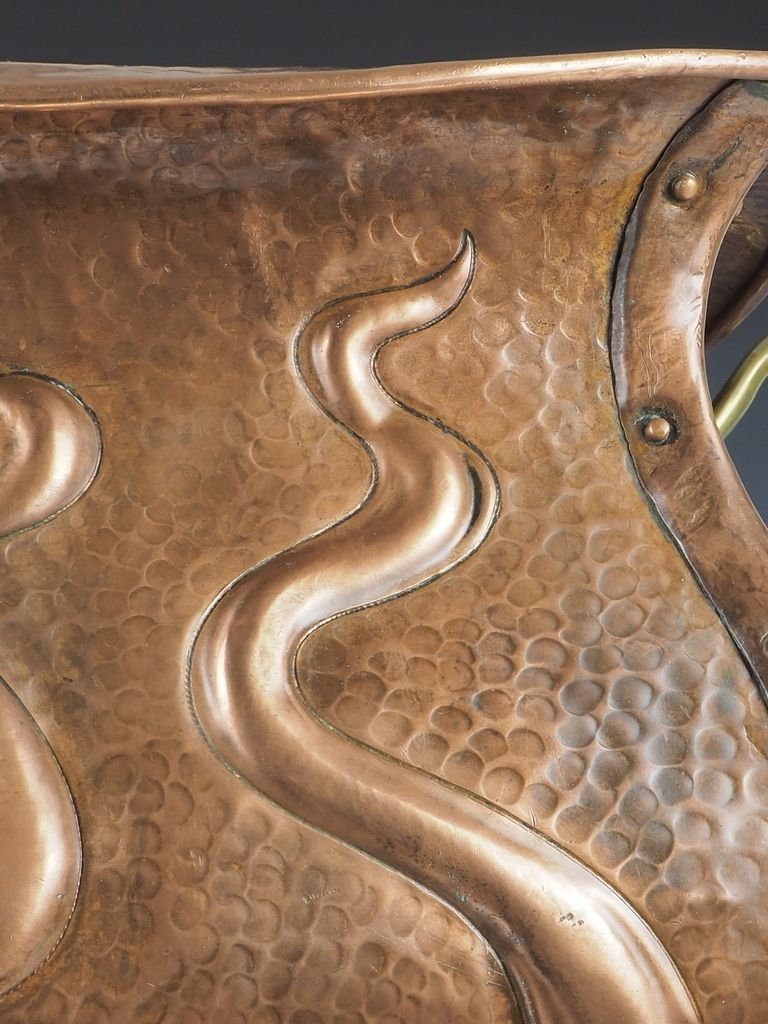 photo buy Art Nouveau Copper Planter / Jardinere / Fireside Bucket