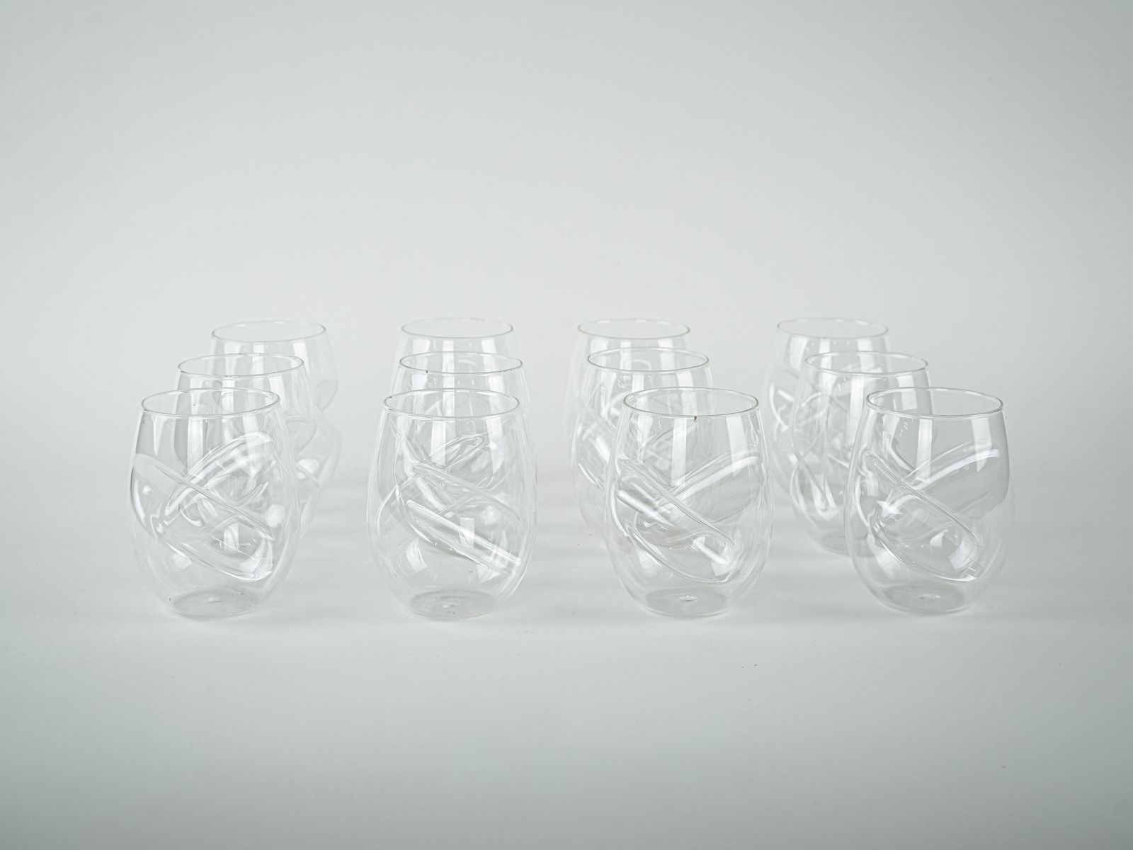 Service de verres, design danois, années 1970, fabriqué au Danemark photo for sale