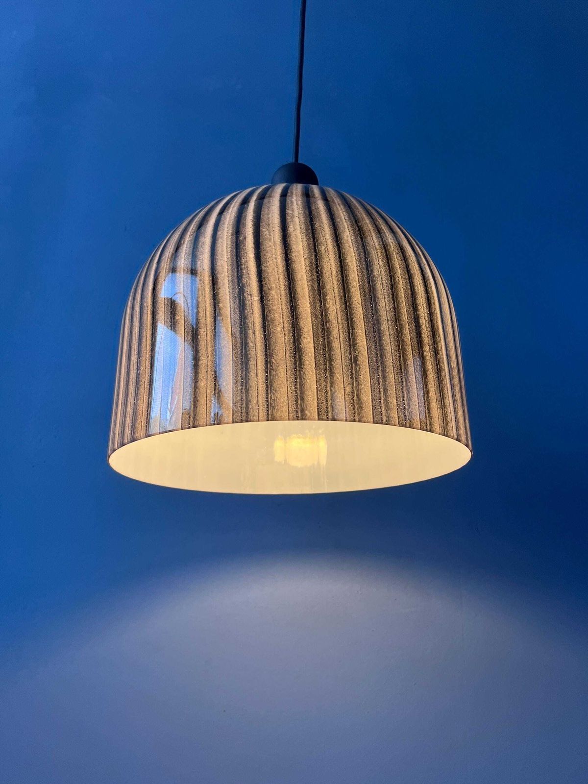 Mid-Century Glazen Hanglamp van Peill & Putzler photo for sale