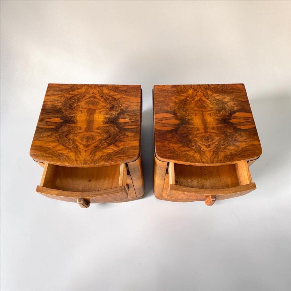 A Pair Of Art Deco Bedside Tables photo 1450.0