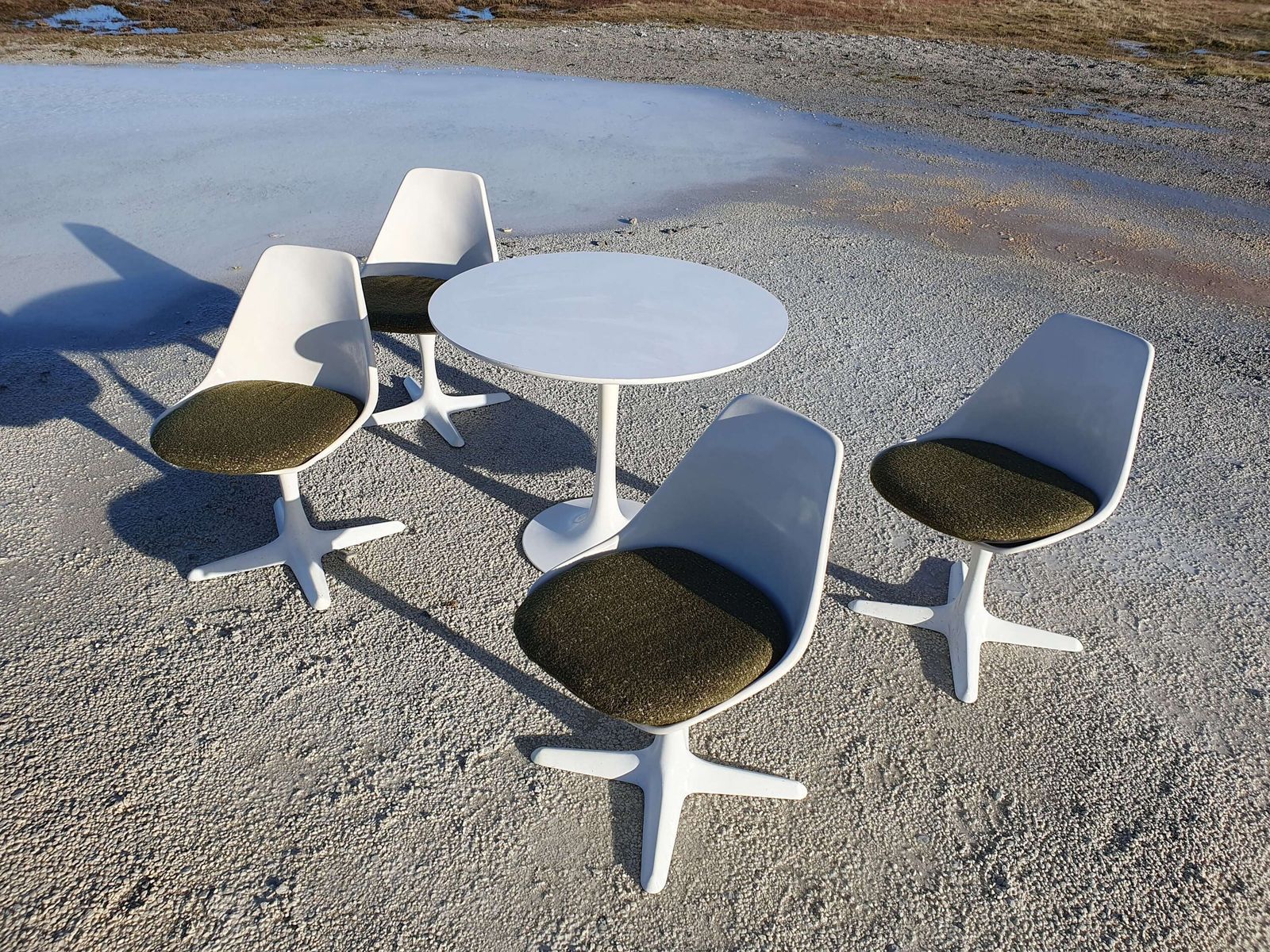 Maurice Burke For Arkana Of Bath. 'Tulip' Dining Suite. 1960s/70s. photo Furniture