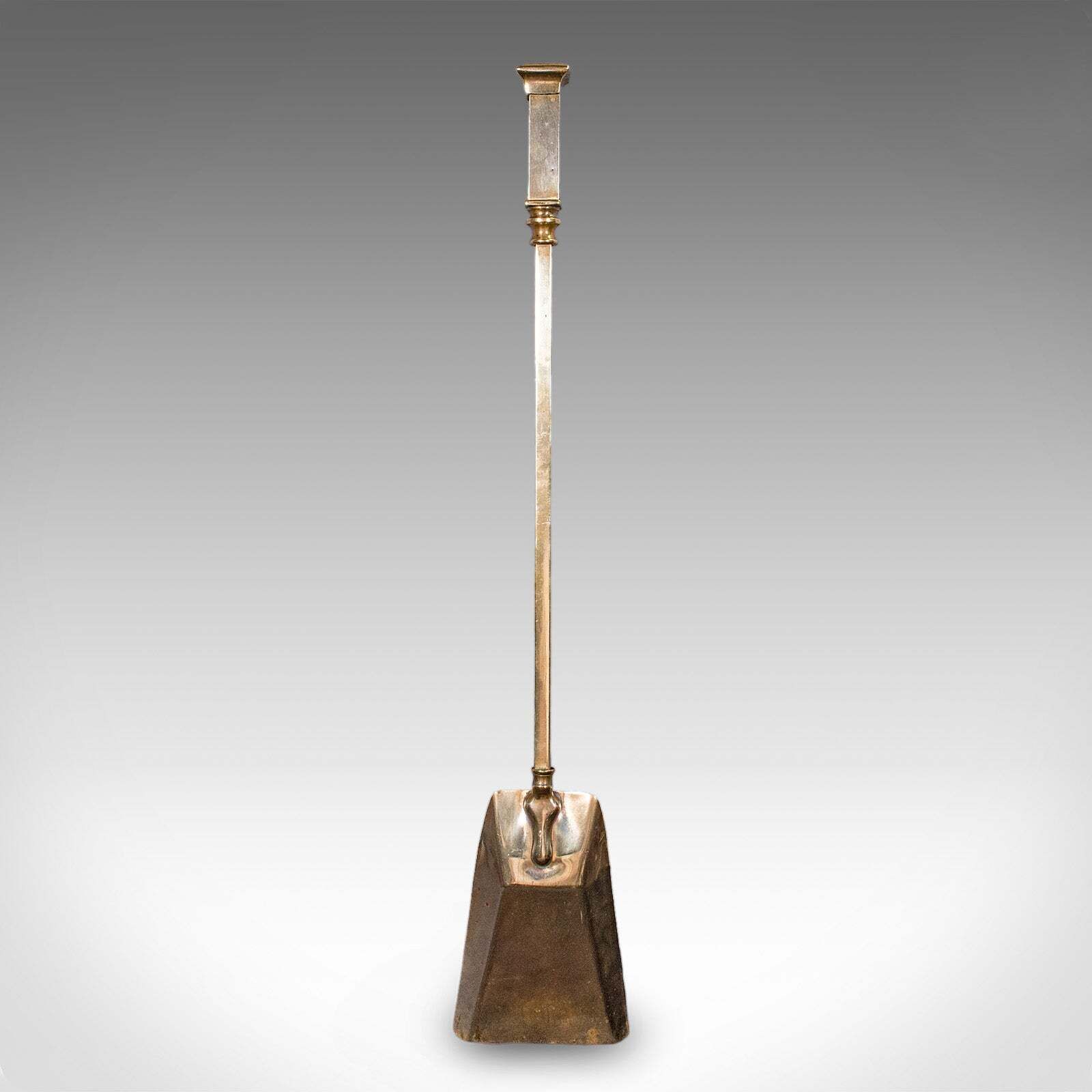 Trio Of Antique Fireside Tools, English, Brass, Poker, Tongs, Shovel, Victorian photo vinterior