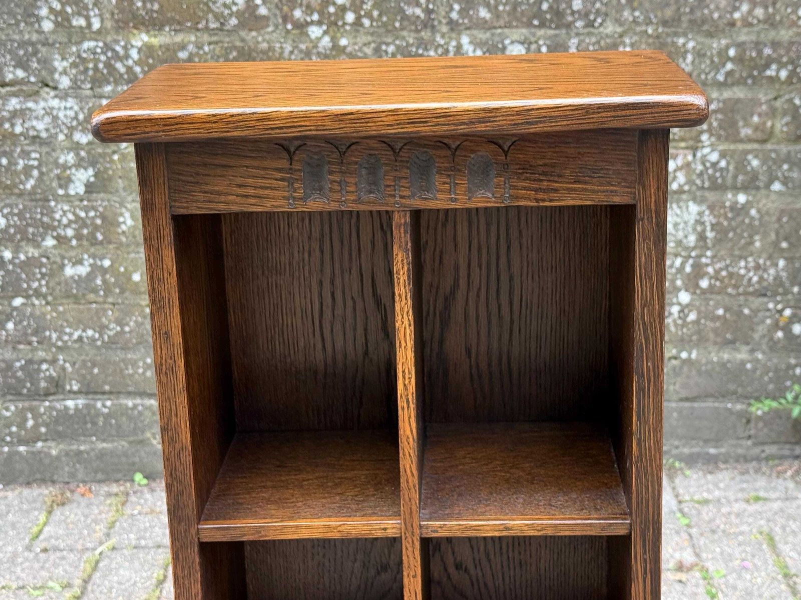 Vintage Solid Oak Display Shelf Bookcase By Webber Furniture England   Webber Furniture, Made In England photo 225.0