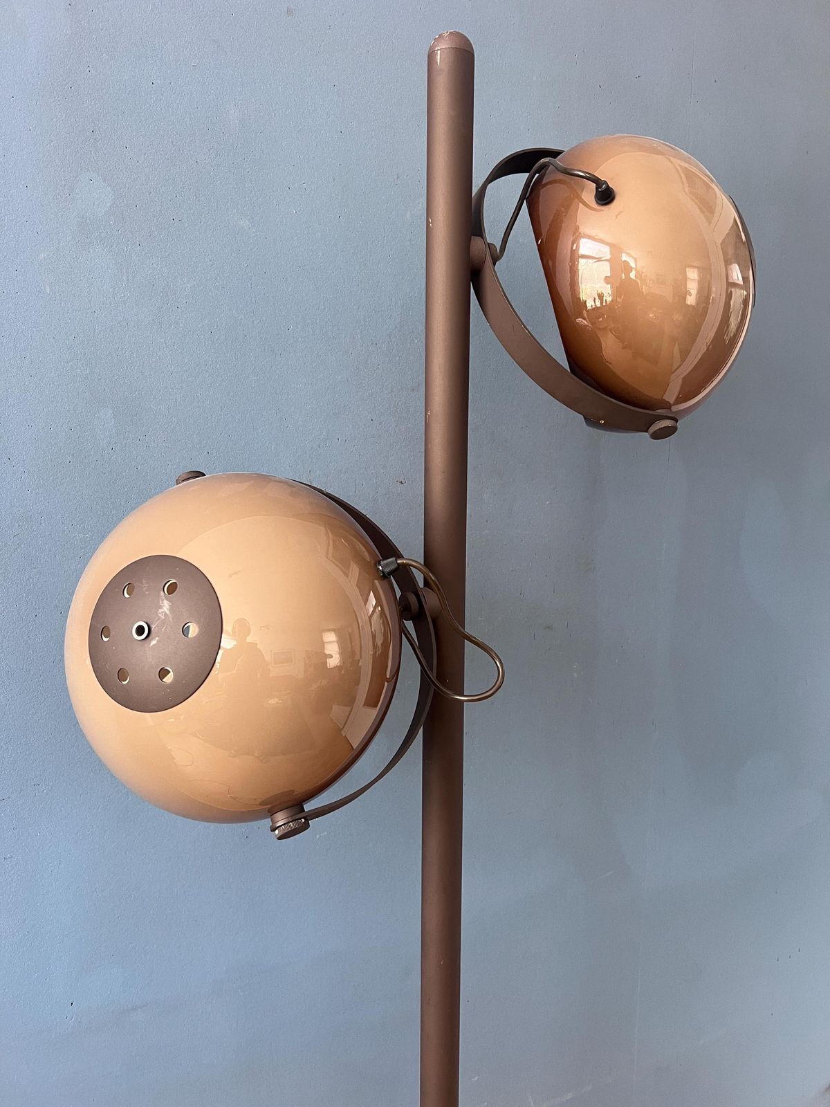 Herda Staande Lamp   Mushroom Vloerlamp   Bruin Mid-Century photo buy