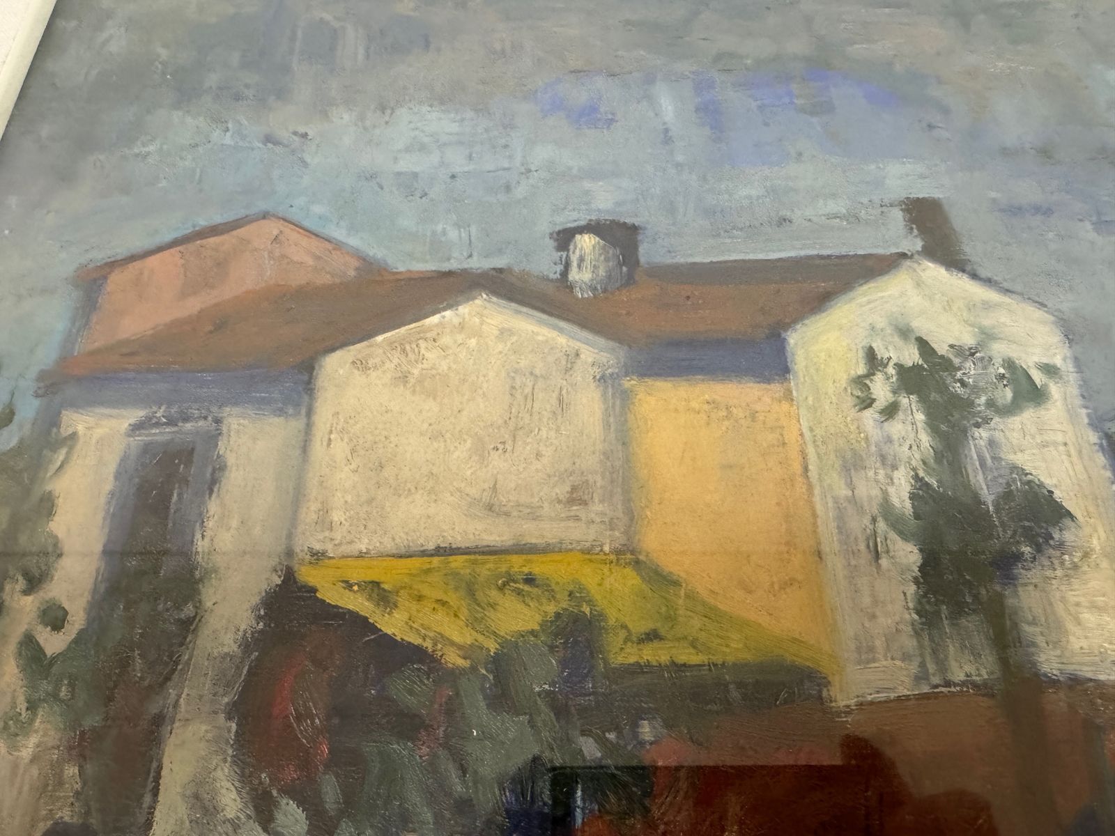 Italian School, Mid 20th Century Painting  – Rural Farmstead Landscape photo buy