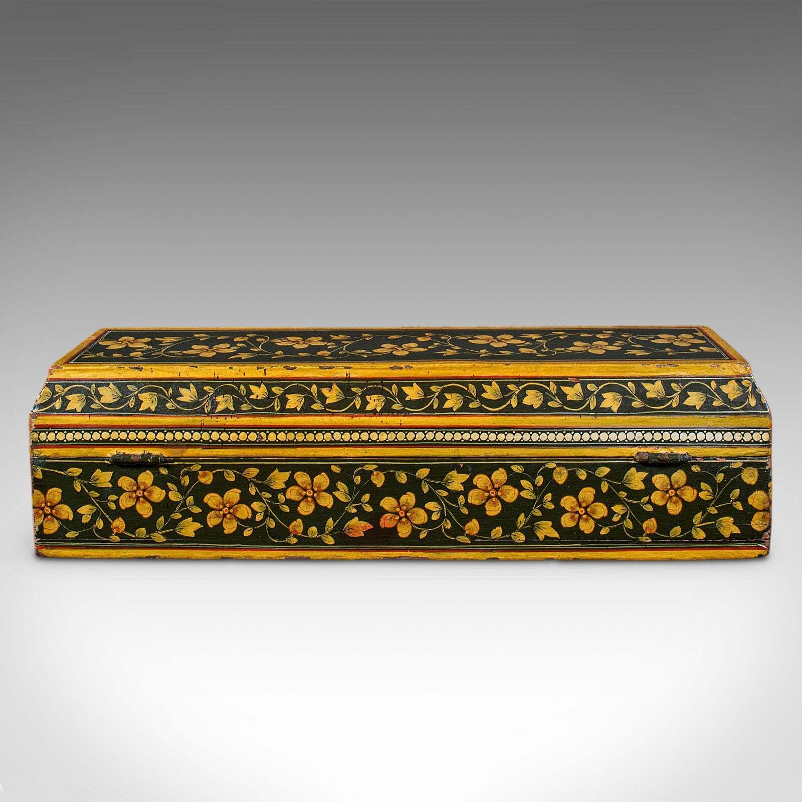 Antique Calligrapher's Quill Box, Austrian, Hand Painted, Pen Case, Edwardian photo 199.0