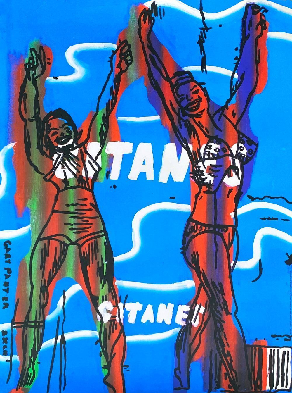 Gitanes   Hommage à Max Ponty Poster Gary Panter 1991