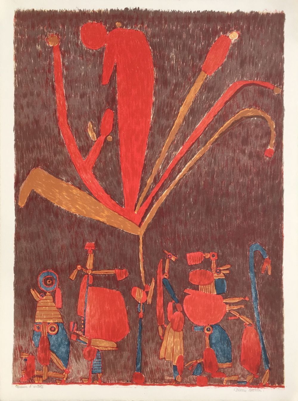 Pierre Courtin Signed Lithograph La Béance De La Beauce 1971