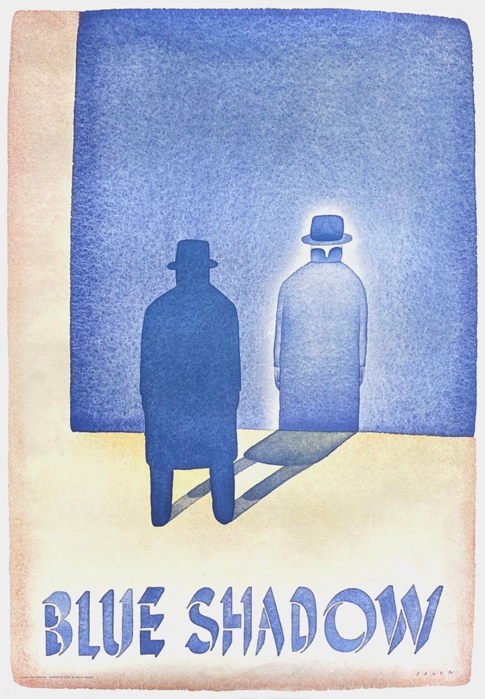 Affiche Jean Michel Folon Blue Shadow 1980