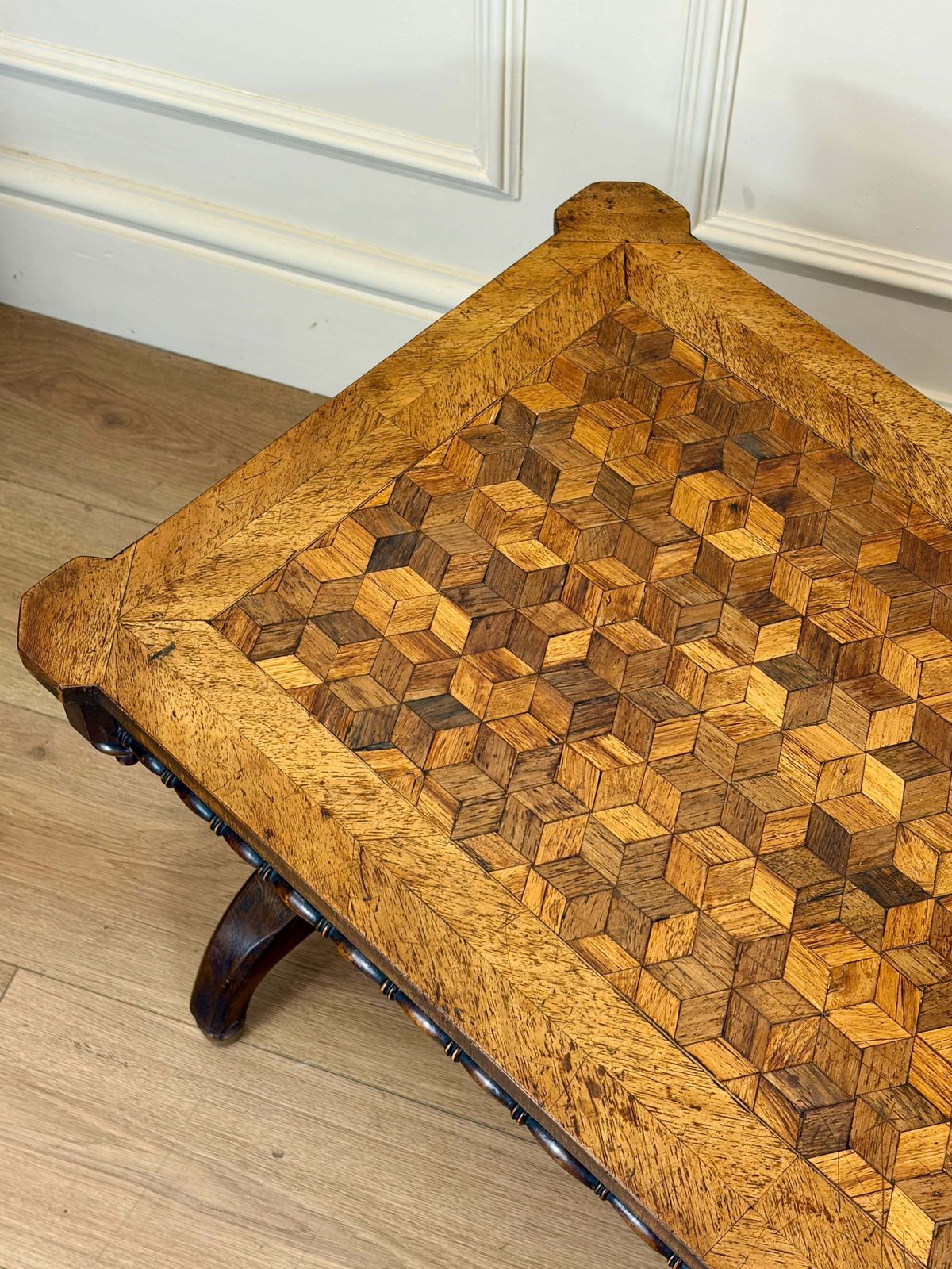 Antique Victorian Walnut Parquetry Coffee Table photo buy