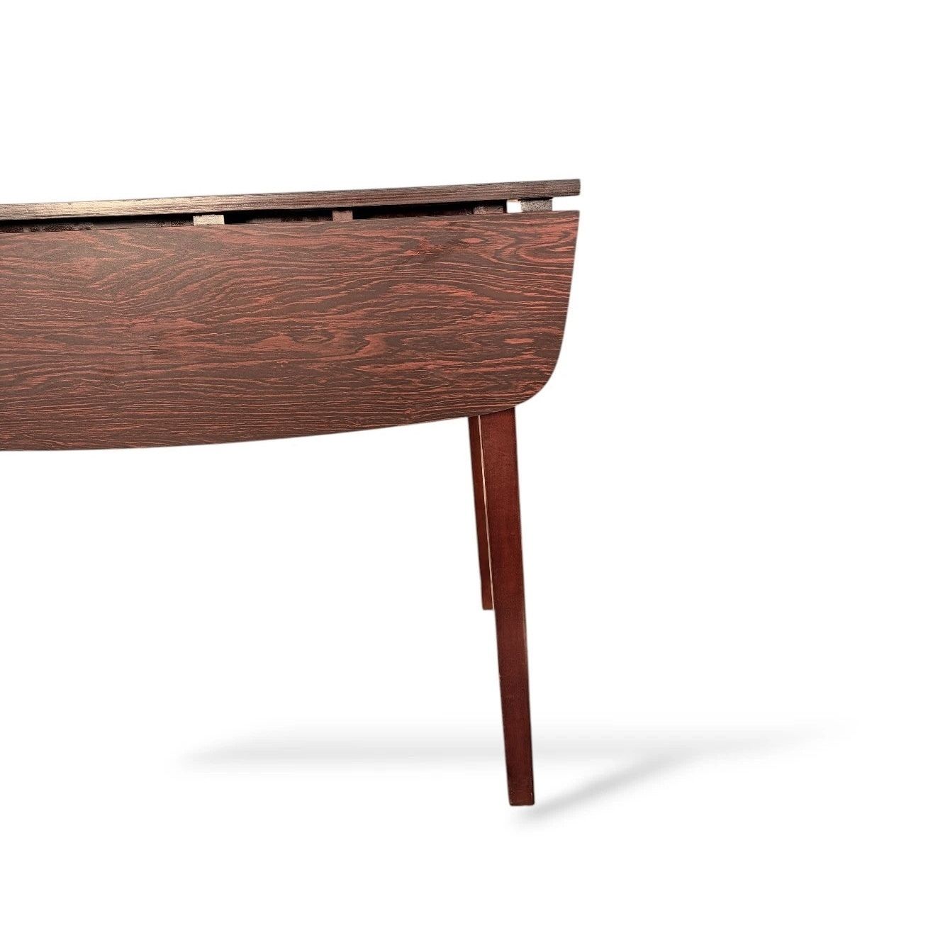 photo furniture Mid Century Schreiber Rosewood Effect Formica Drop Leaf Dining Table
