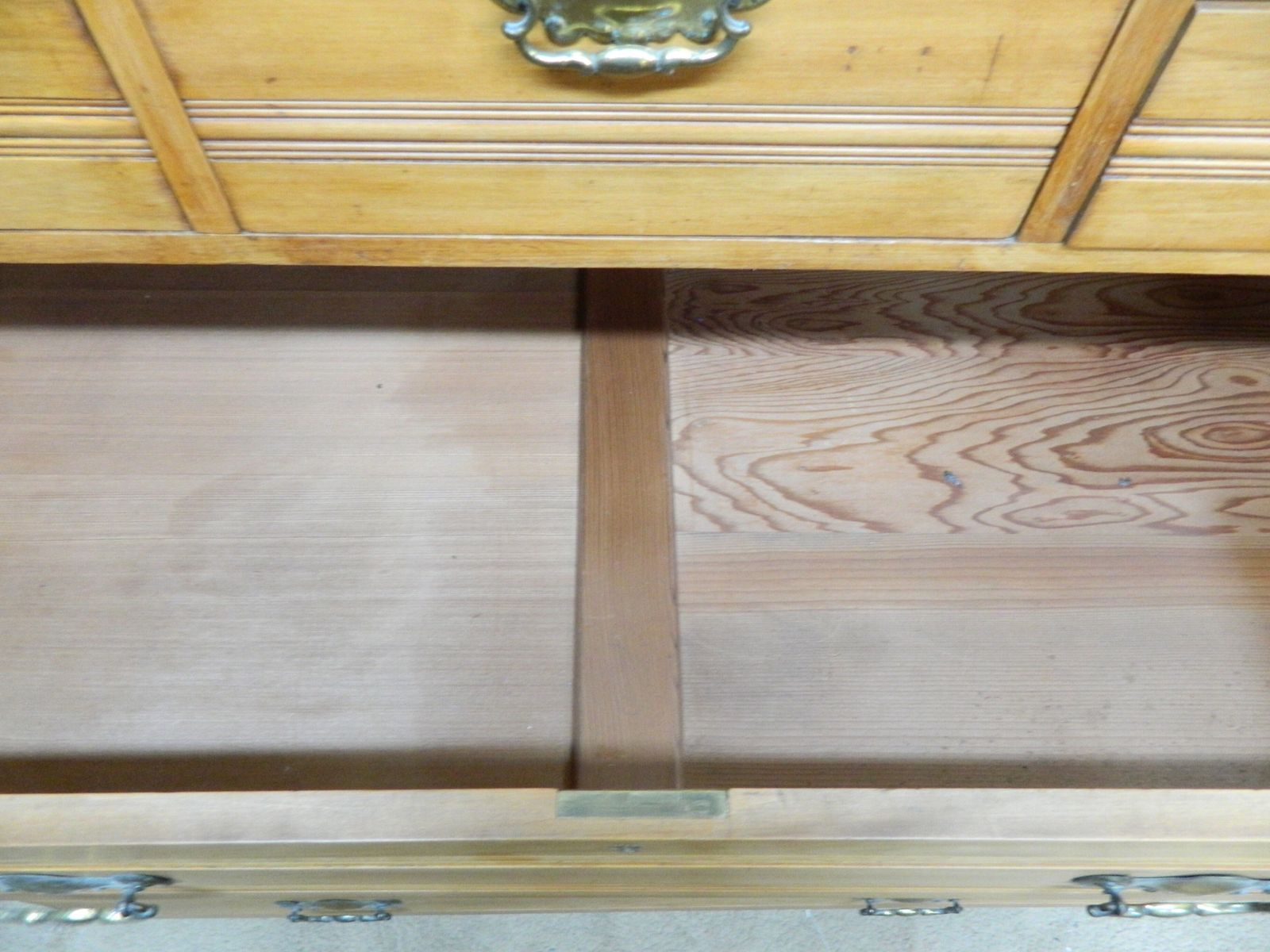 Furniture Edwardian Satin Walnut Large Chest Of Drawers photo