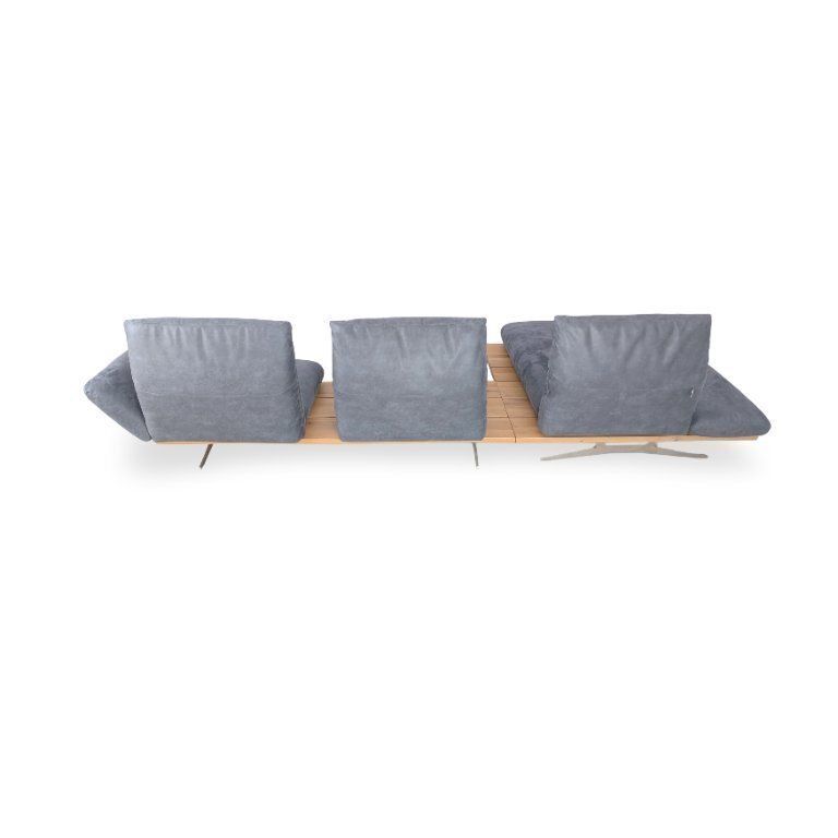 Koinor Schwof Hoekbank, Designer Couch Bison 69, Blauw Leer photo Meubels