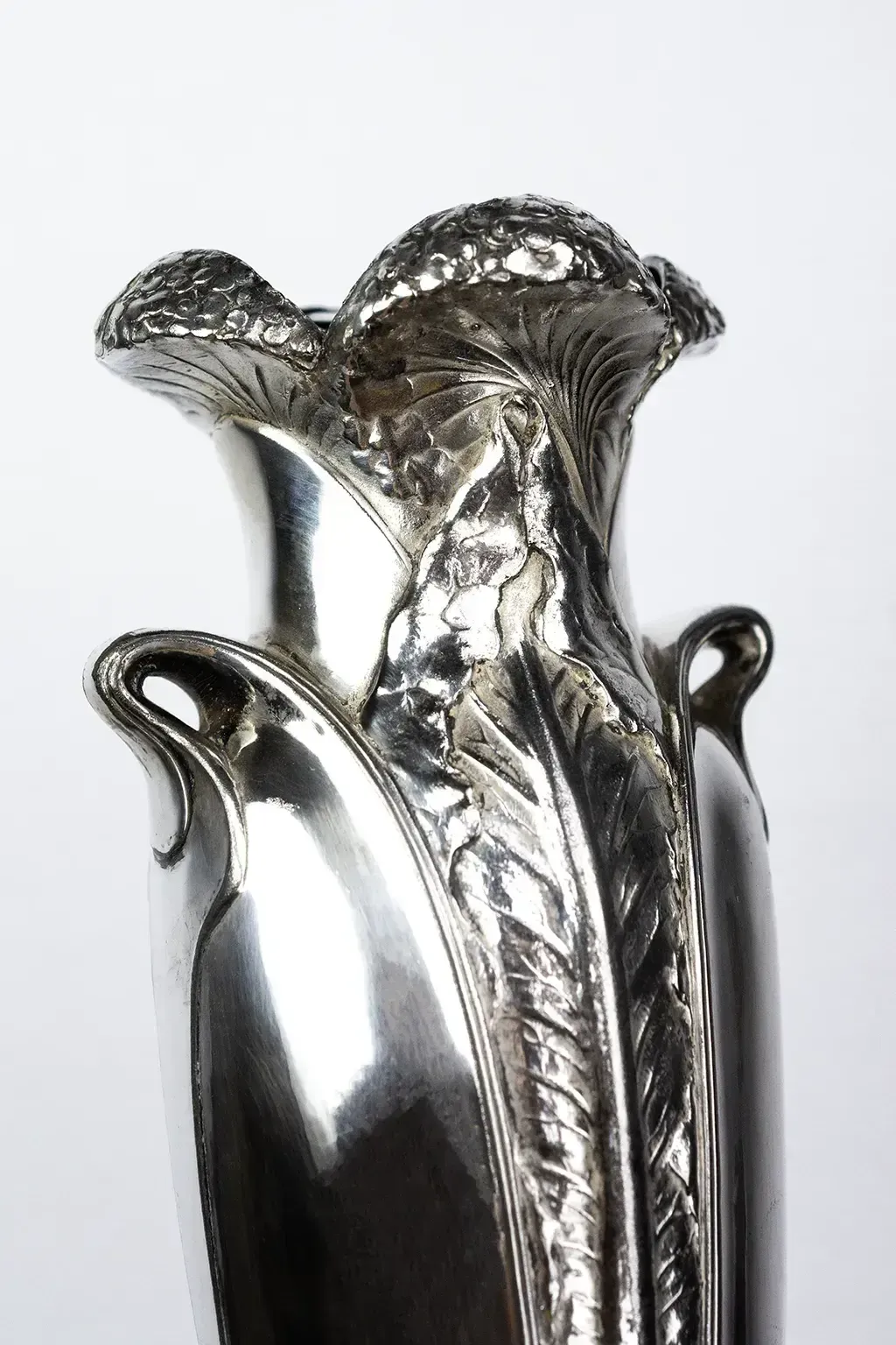 Woonaccessoires Verzilverd metalen umbelle-vaas — Art Nouveau Gallia-collectie, Christofle, 1904 photo