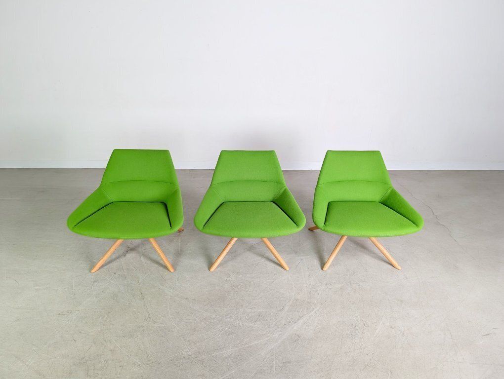 Set van 3 Inclass fauteuils Pillet Dunas XL groen – kantoor/lounge stoel photo Meubels