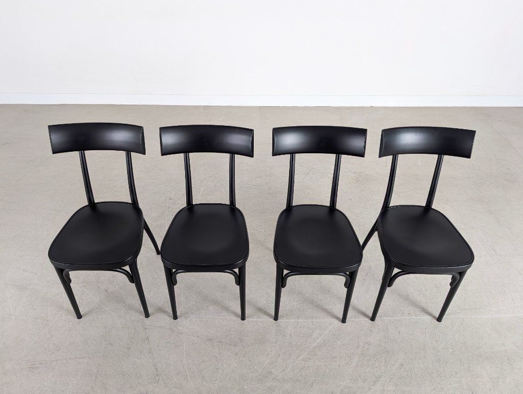 Original Set Of 4 Gebrüder Thonet Chairs, Vienna, By Hermann Czech photo furniture