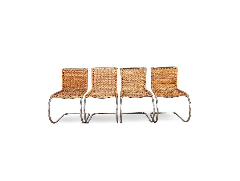 Set Of 4 Mies Van Der Rohe Mr10 Chairs Tecta B42 Cantilever Chairs
