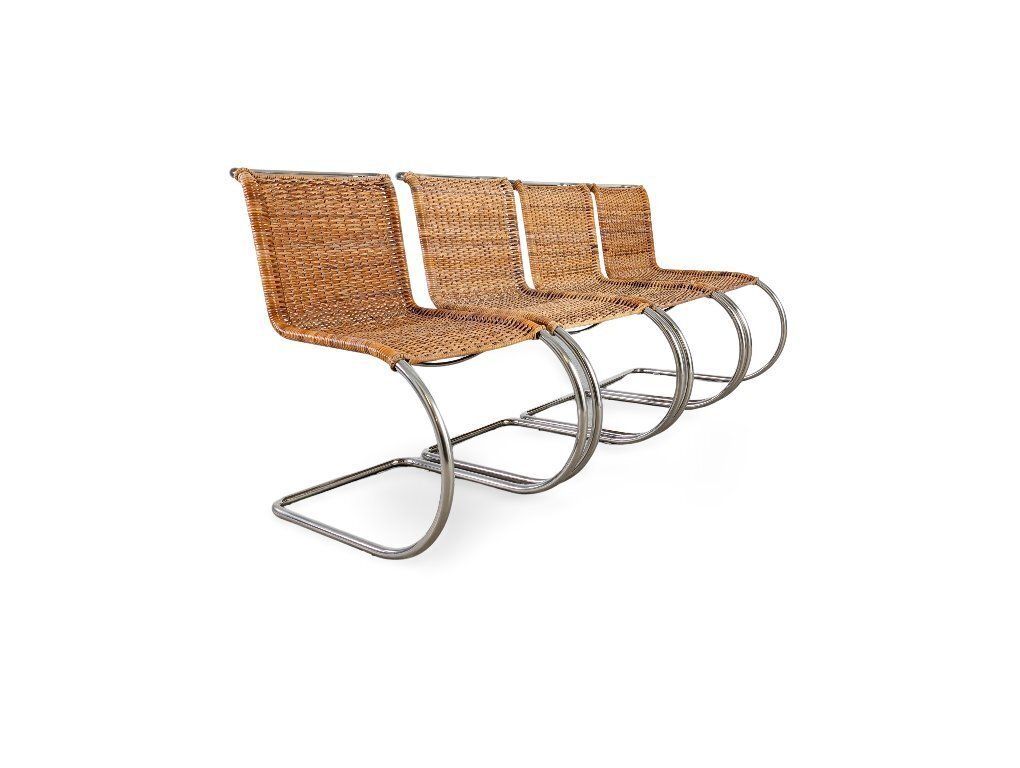 Set Of 4 Mies Van Der Rohe Mr10 Chairs Tecta B42 Cantilever Chairs photo Furniture