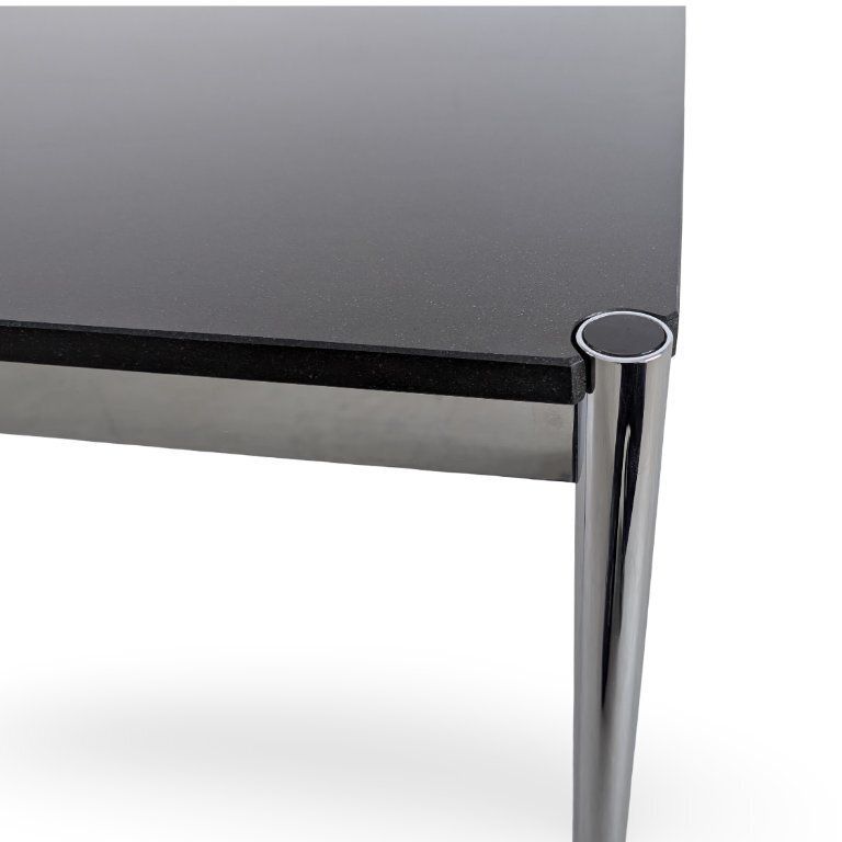 Usm Haller Table, Granite Design, Desk, Black photo vinterior