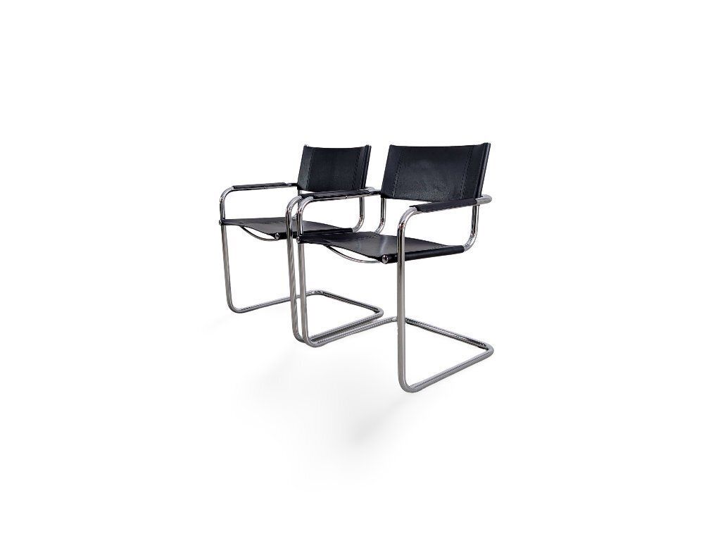 Lot de 2 chaises cantilever B34 Mart Stam Marcel Breuer Mg5 photo 1223.0