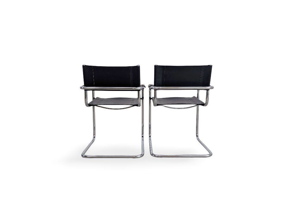 Lot de 2 chaises cantilever B34 Mart Stam Marcel Breuer Mg5 photo vinterior