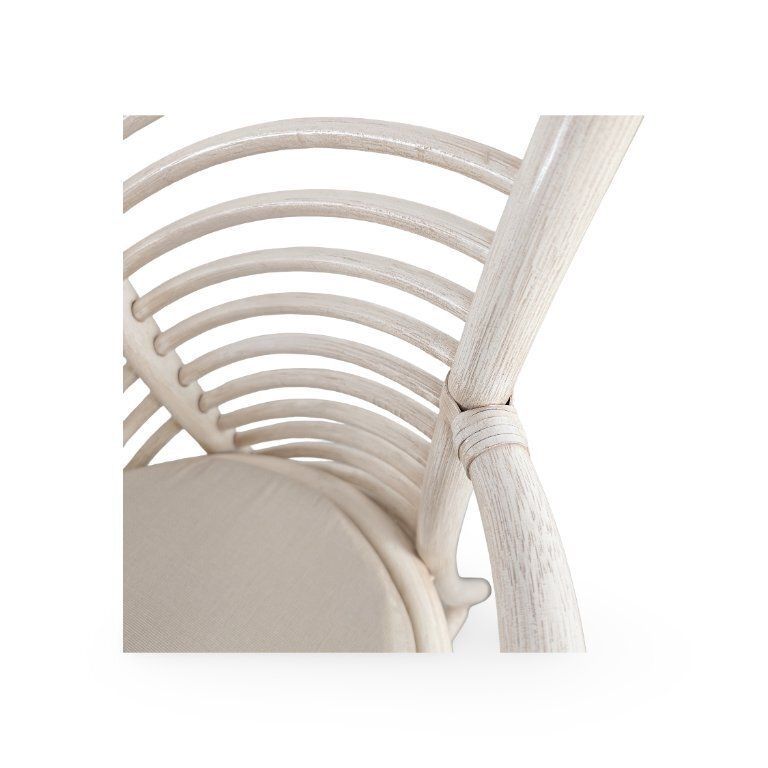1322.0 Lot de 4 chaises en osier Atelier Schütz, chaise de designer 1970, bambou photo
