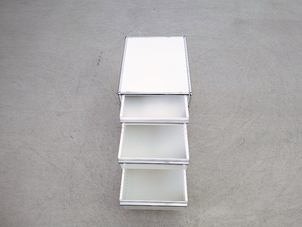 7x Usm Haller Rolling Container Office Cabinet Design White Fritz Trolley photo Meubels
