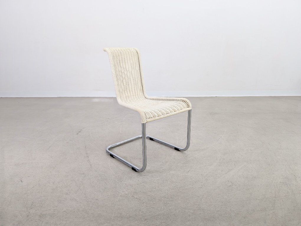 Lot de 5 chaises cantilever Tecta B20 beige clair, par Jean Prouvé photo 2087.0