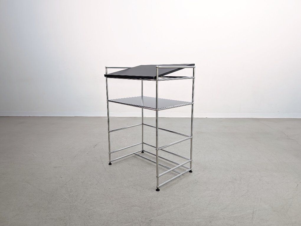 Usm Haller Staand Bureau Fritz Zwart Lessenaar Spreekgestoelte photo Meubels