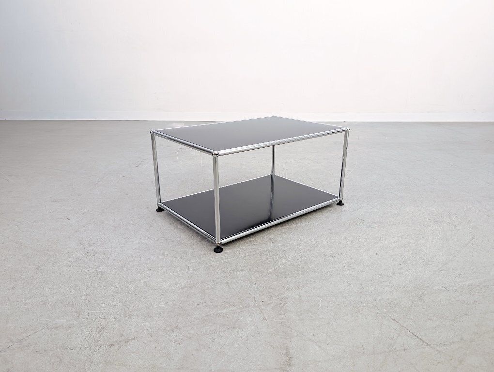 Original Usm Haller Coffee Table Fritz Haller Black Coffee Table photo vinterior