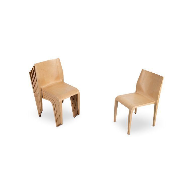 Set Van 6 Laleggera Stoelen 301 Alias Ricardo Blumer Stapelstoel photo Meubels
