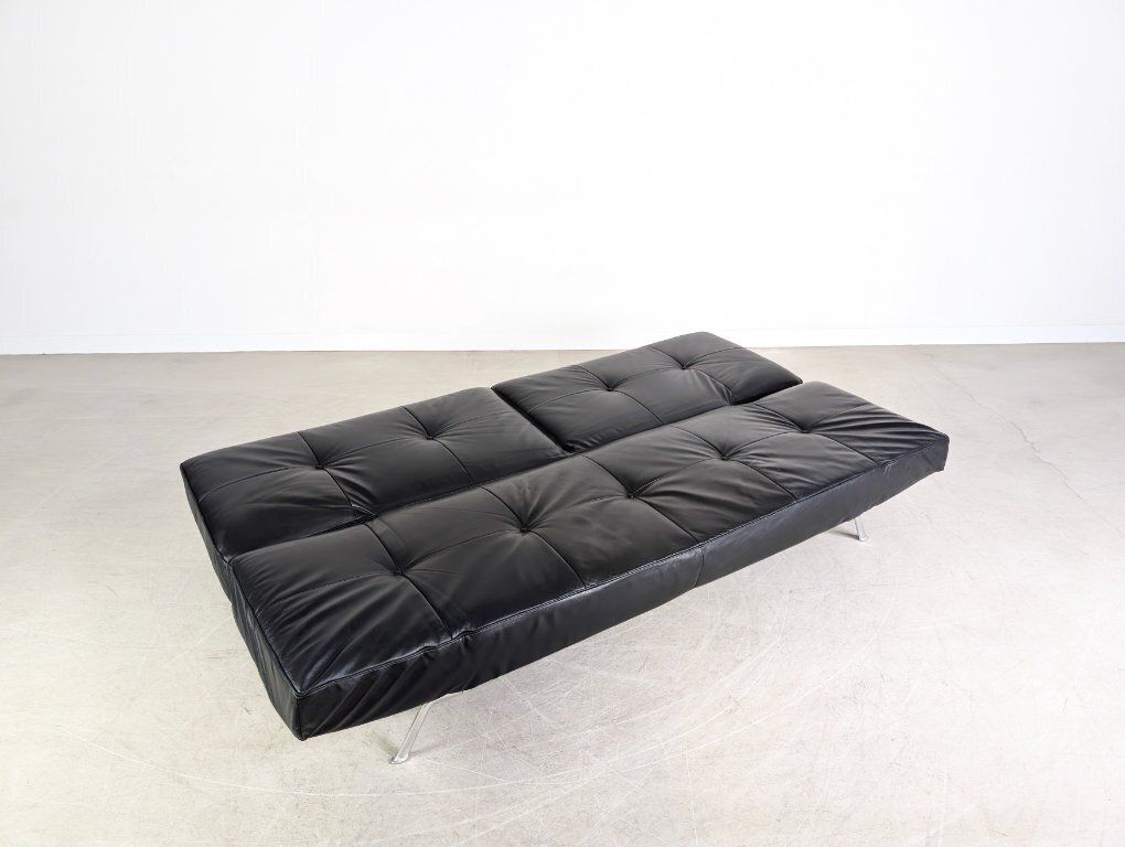 2829.0 Ligne Roset Smala Bank – Leer, Zwart – Design, Frankrijk photo
