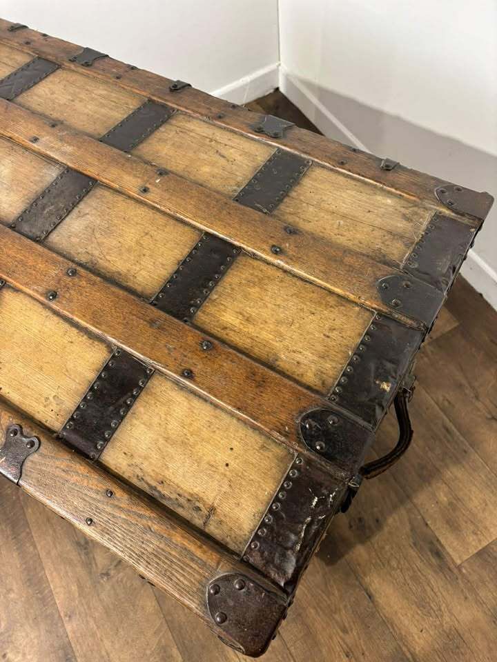 Victorian Domed Steamer Trunk, 1800s photo buy