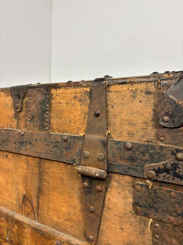 photo buy Victorian Domed Steamer Trunk, 1800s