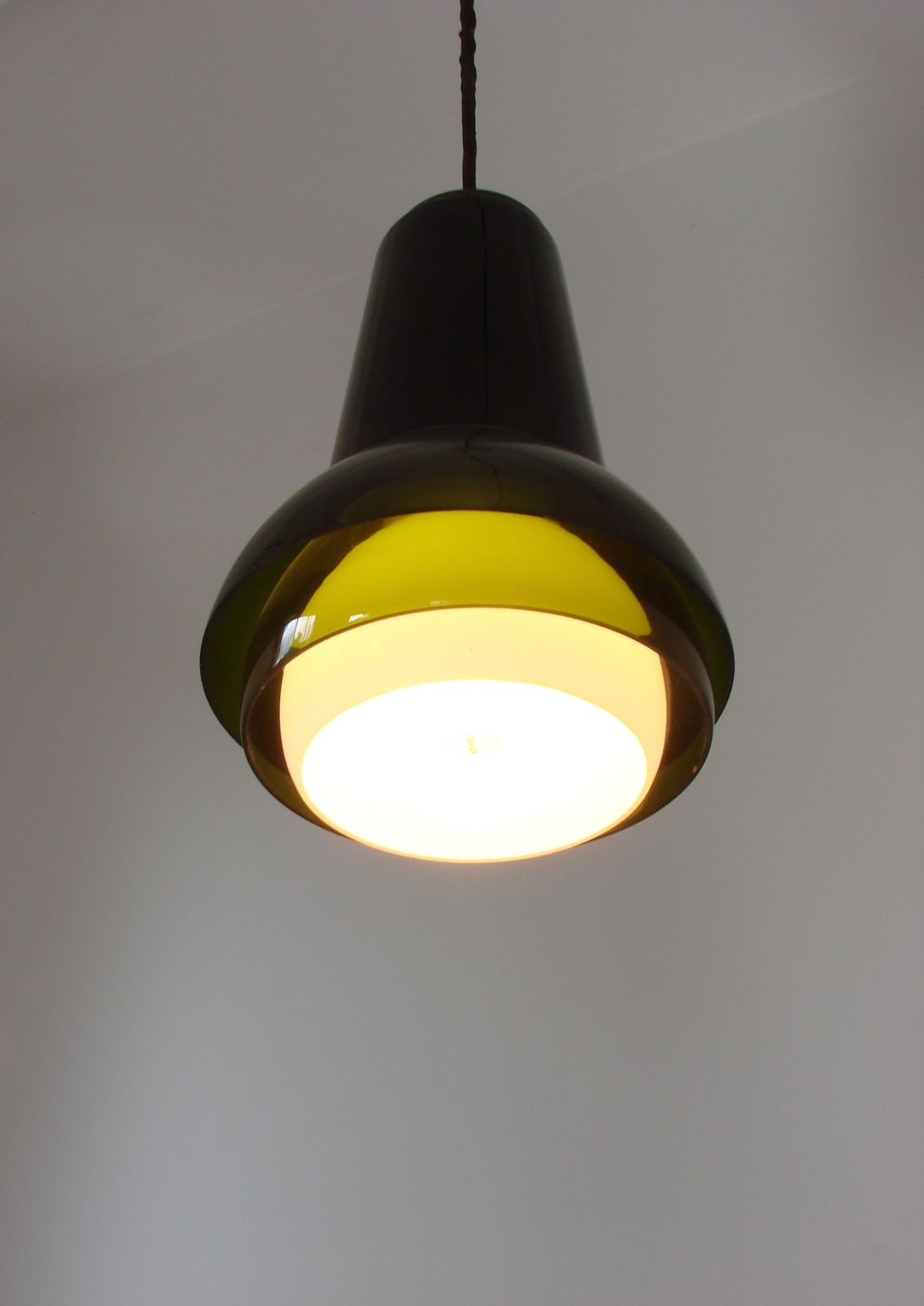 Fog & Mørup lamp, jaren 1970, glas photo vintage