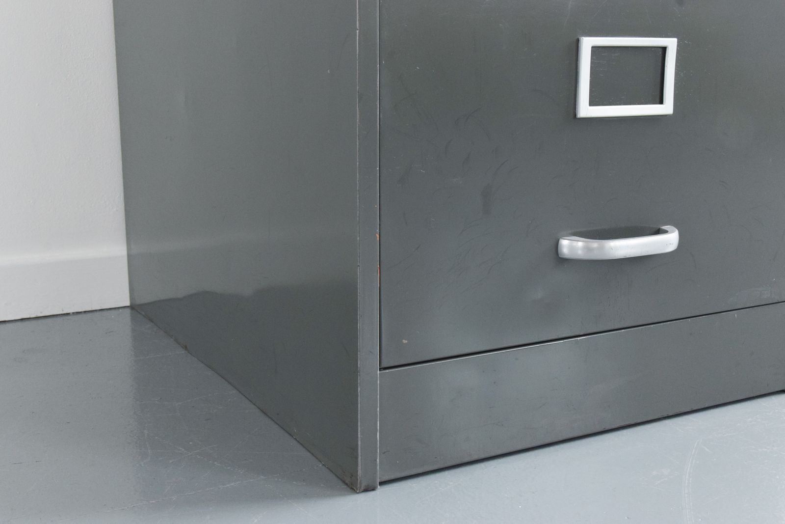 photo furniture Vintage Grey Metal Filing Cabinet By Art Metal