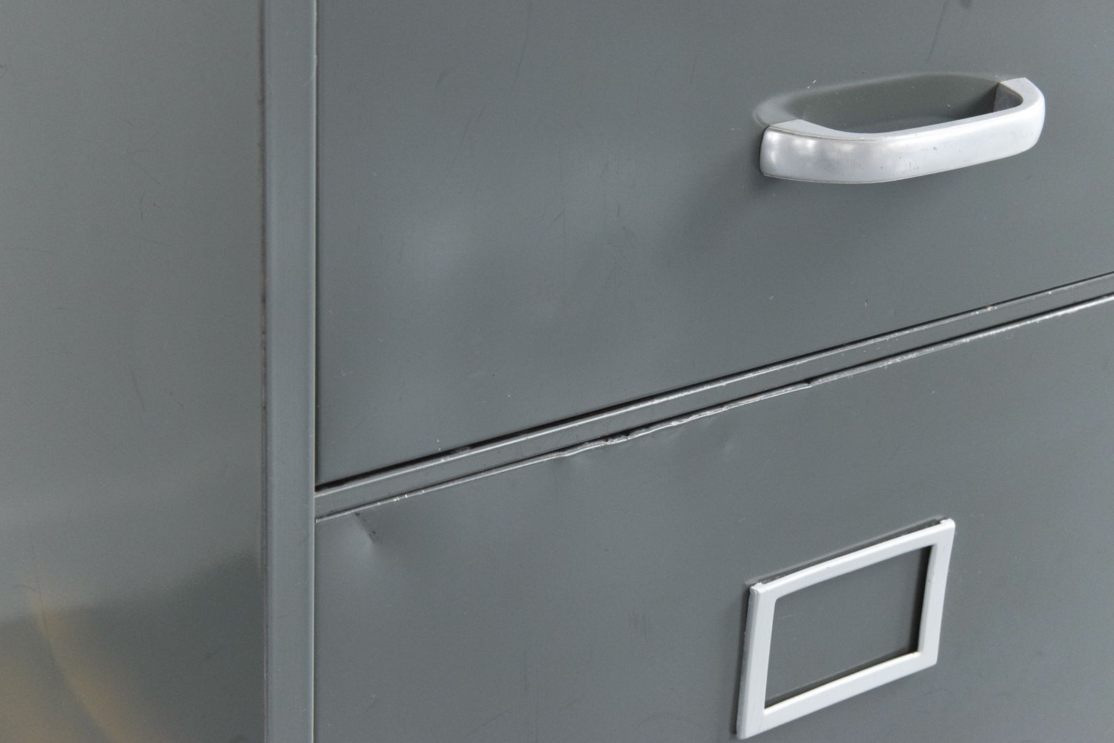 photo for sale Vintage Grey Metal Filing Cabinet By Art Metal