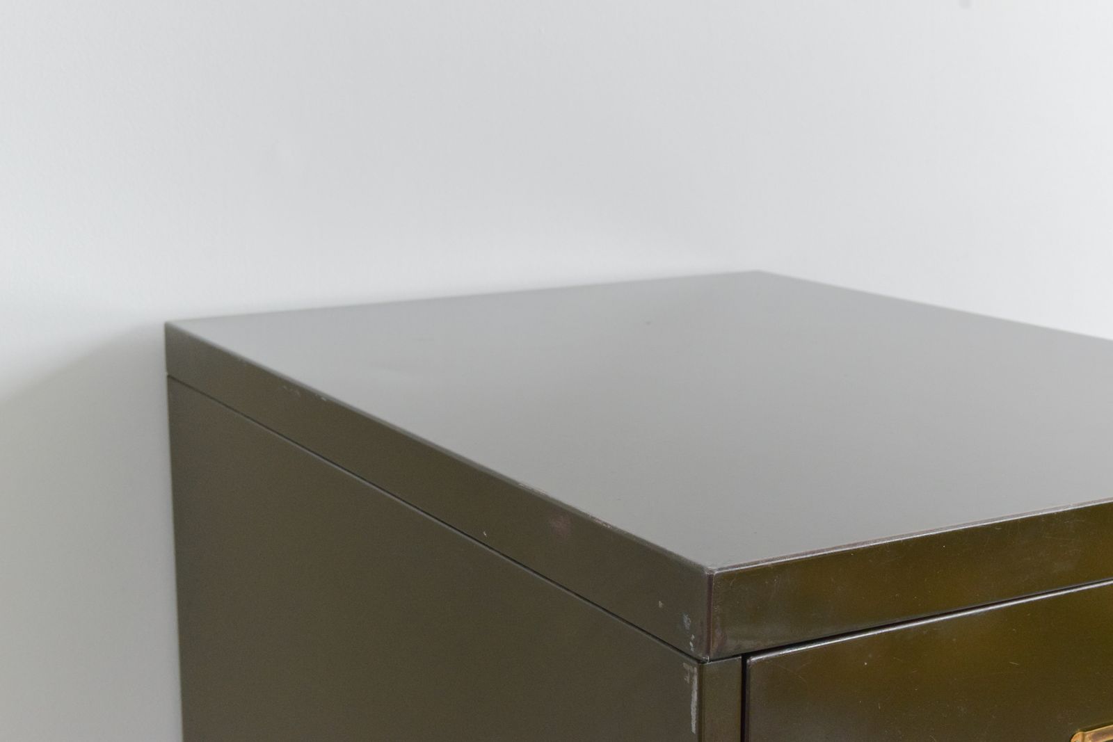 Vintage Green Metal Filing Cabinet By Shannon Systems photo vinterior