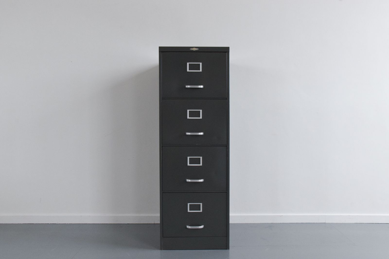 Vintage Grey Metal Filing Cabinet By Art Metal photo furniture