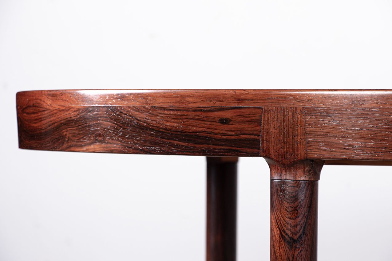 Large Oval, Extendable Danish Rosewood Dining Table By Harry østergaard For Randers Mobelfabrik 1960. photo vintage