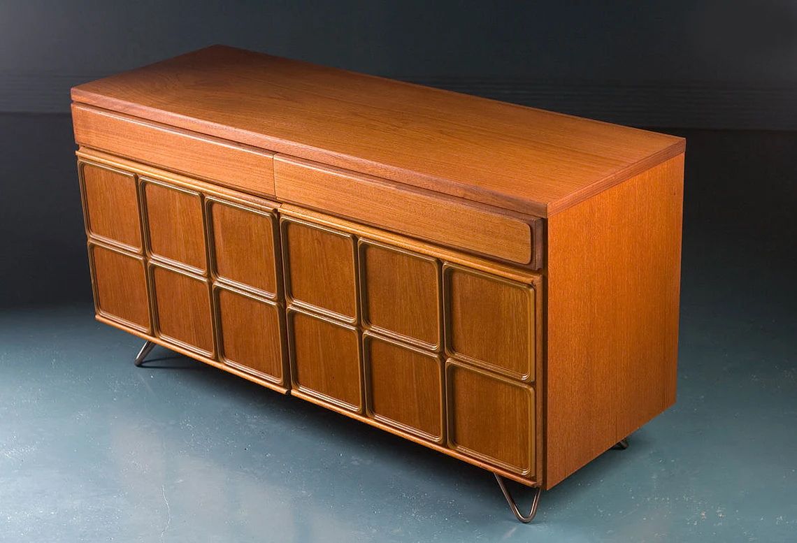 McIntosh Mid Century Retro Teak Sideboard Drinks Tv Record  1970s photo furniture