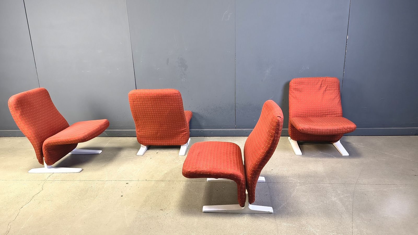 photo vinterior Pierre Paulin Concorde Chairs, Set Of 4, 1960s